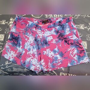 Banana Republic Pink and Blue Floral Shorts.